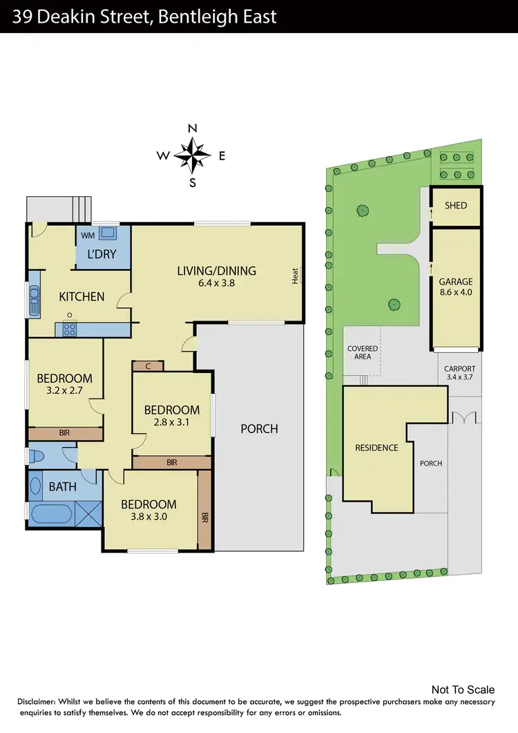 Floorplan of Homely house listing, 39 Deakin Street, Bentleigh East VIC 3165