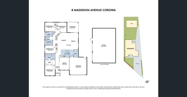 Floorplan of Homely house listing, 8 Maddison Avenue, Corowa NSW 2646