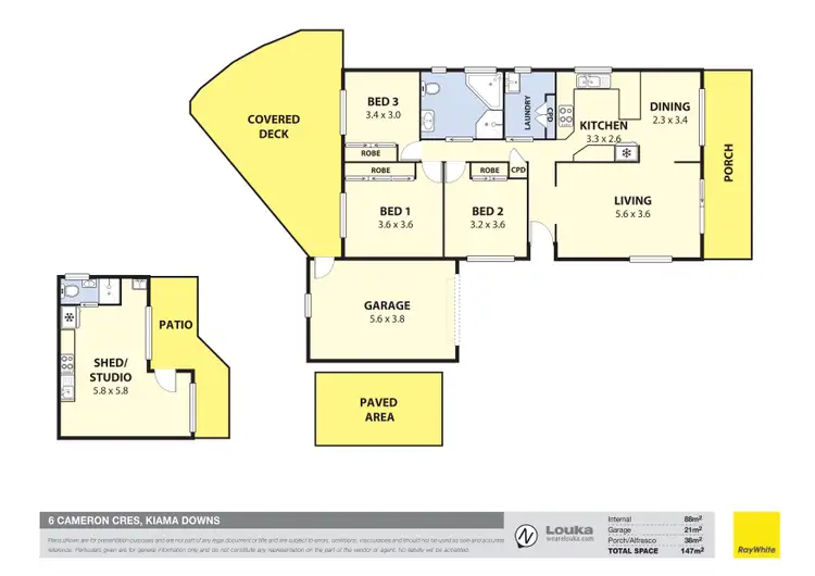 Floorplan of Homely house listing, 6 Cameron Crescent, Kiama Downs NSW 2533