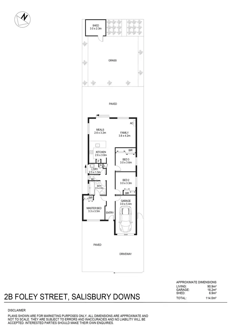 Floorplan of Homely house listing, 2B Foley Street, Salisbury Downs SA 5108