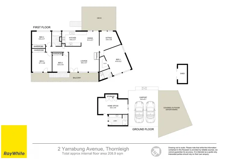 Floorplan of Homely house listing, 2 Yarrabung Avenue, Thornleigh NSW 2120