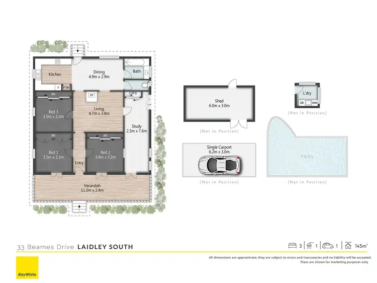 Floorplan of Homely house listing, 33 Beames Drive, Laidley South QLD 4341