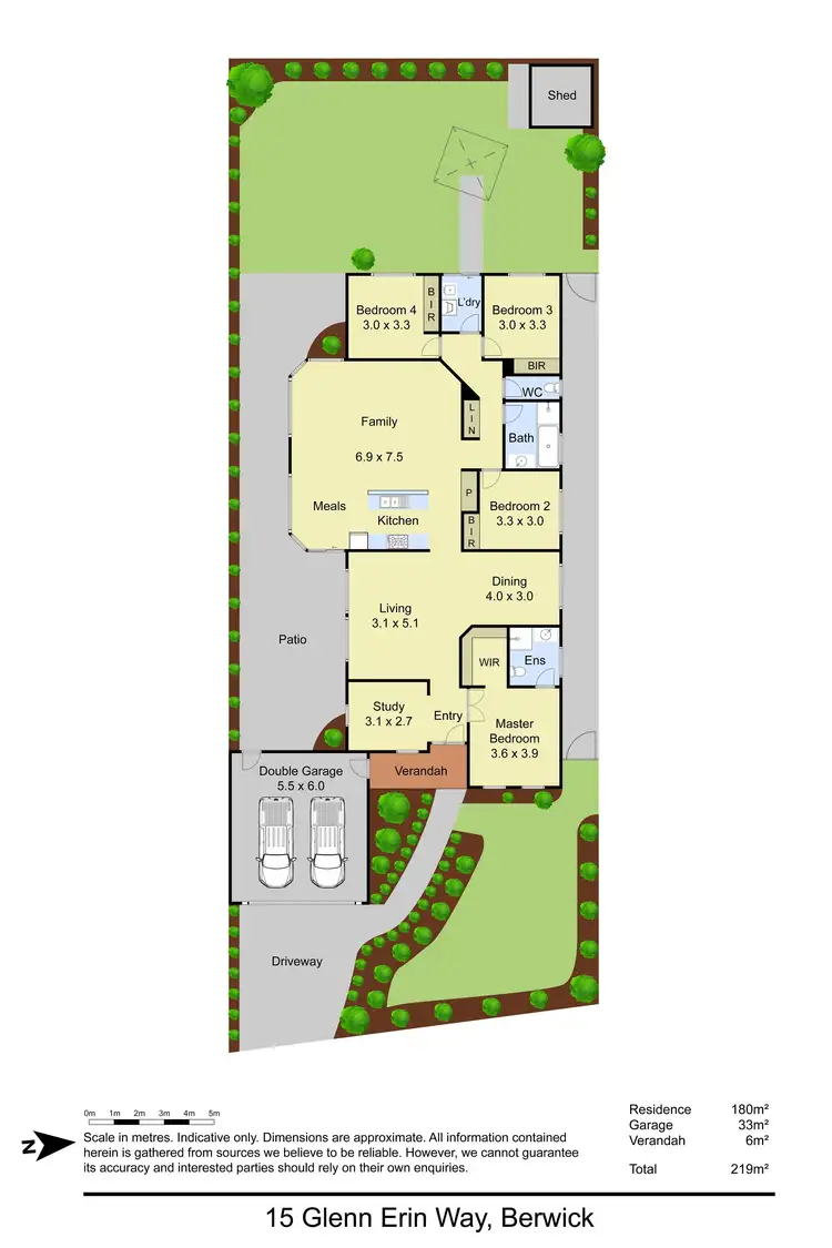 Floorplan of Homely house listing, 15 Glenn Erin Way, Berwick VIC 3806