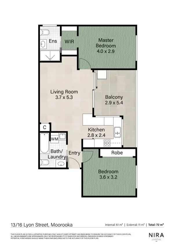 Floorplan of Homely apartment listing, 13/16 Lyon Street, Moorooka QLD 4105