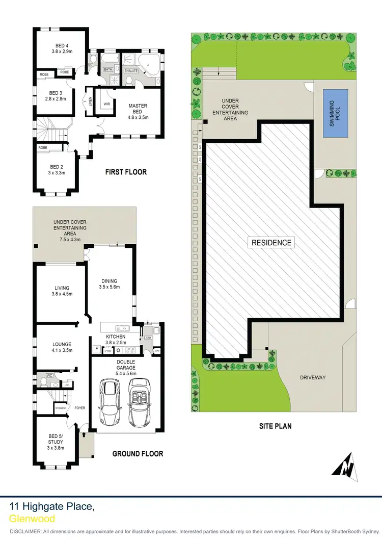 Floorplan of Homely house listing, 11 Highgate Place, Glenwood NSW 2768