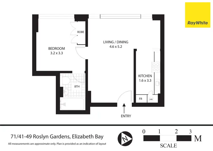 Floorplan of Homely apartment listing, 71/41-49 Roslyn Gardens, Elizabeth Bay NSW 2011