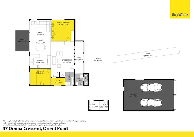 Floorplan of Homely house listing, 47 Orama Crescent, Orient Point NSW 2540