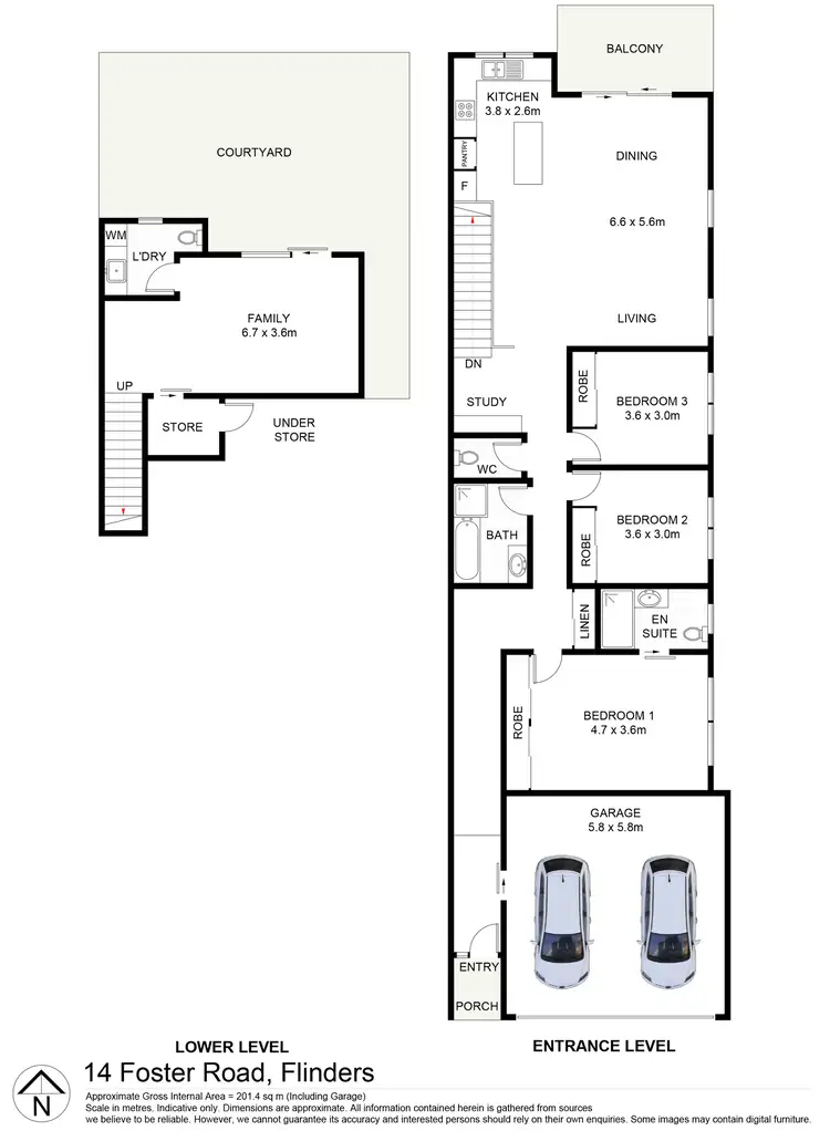 Floorplan of Homely house listing, 14 Foster Road, Flinders NSW 2529