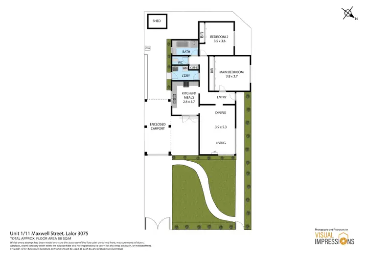 Floorplan of Homely house listing, 1/11 Maxwell Street, Lalor VIC 3075