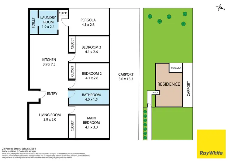 Floorplan of Homely house listing, 23 Pascoe Street, Echuca VIC 3564