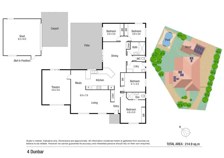Floorplan of Homely house listing, 4 Dunbar Crescent, Wulguru QLD 4811