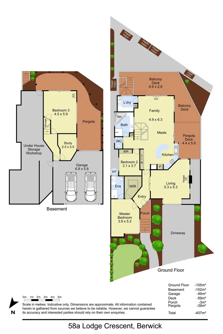 Floorplan of Homely house listing, 58A Lodge Crescent, Berwick VIC 3806