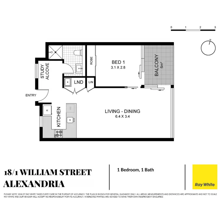 Floorplan of Homely apartment listing, 18/1 William Street, Alexandria NSW 2015