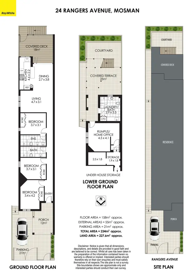 Floorplan of Homely house listing, 24 Rangers Avenue, Mosman NSW 2088