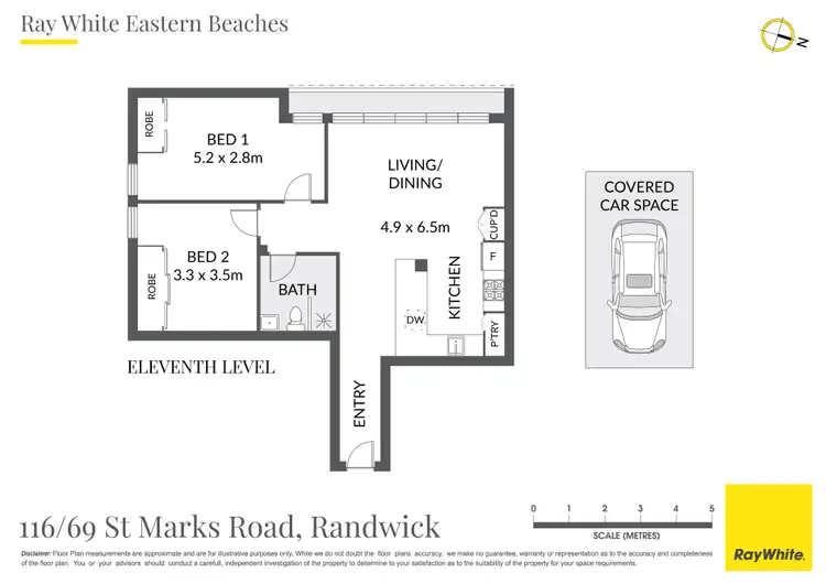 Floorplan of Homely apartment listing, 116/69 St Marks Road, Randwick NSW 2031