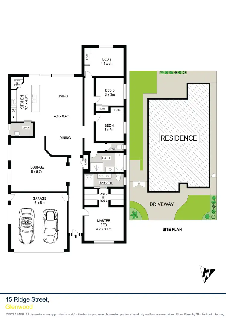 Floorplan of Homely house listing, 15 Ridge Street, Glenwood NSW 2768