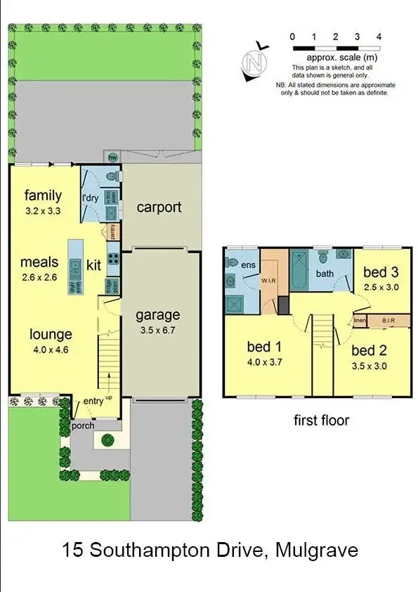 Floorplan of Homely townhouse listing, 15 Southampton Drive, Mulgrave VIC 3170