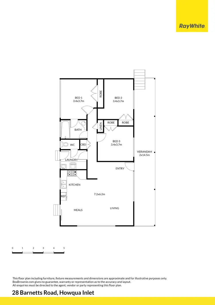 Floorplan of Homely house listing, 28 Barnetts Road, Howqua Inlet VIC 3723