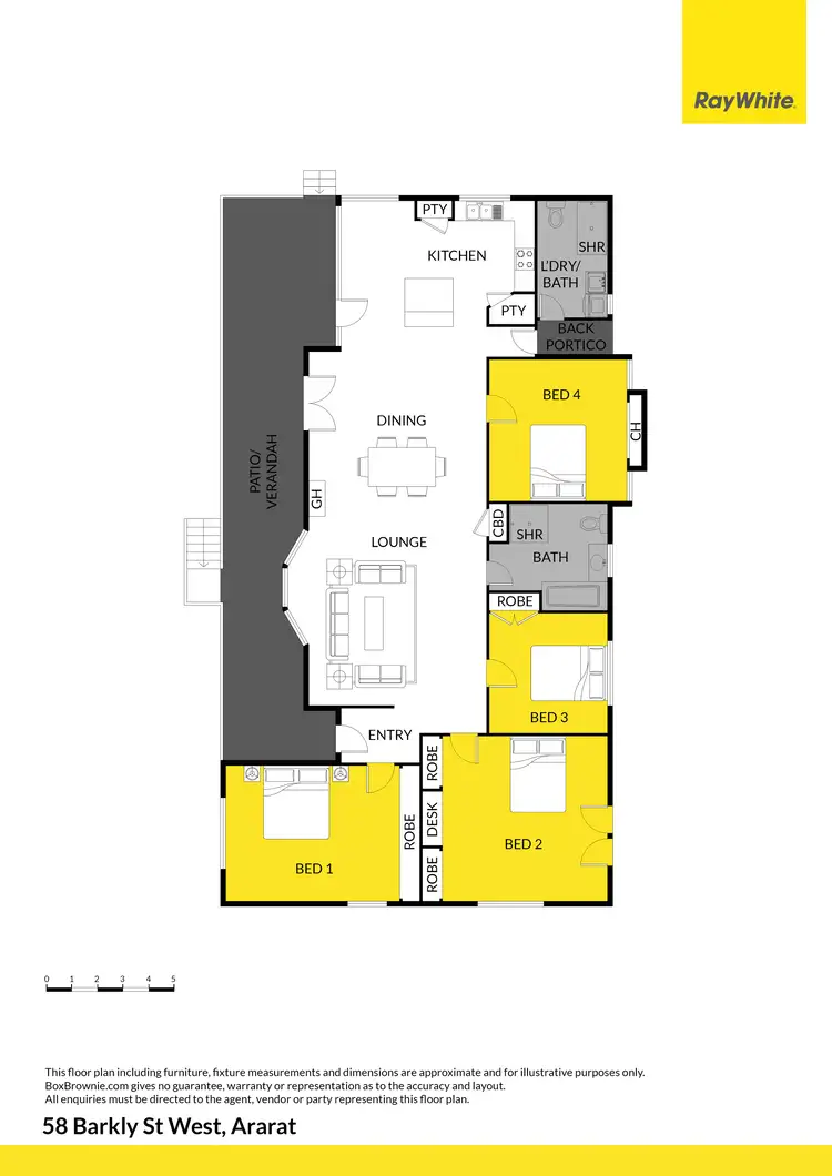 Floorplan of Homely house listing, 58 Barkly Street West, Ararat VIC 3377