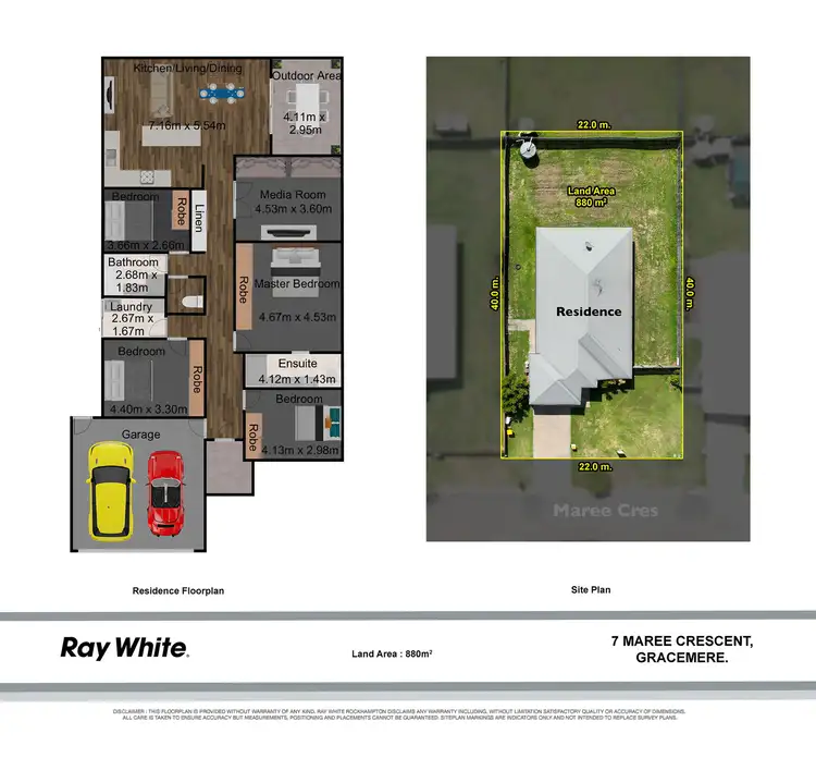 Floorplan of Homely house listing, 7 Maree Crescent, Gracemere QLD 4702