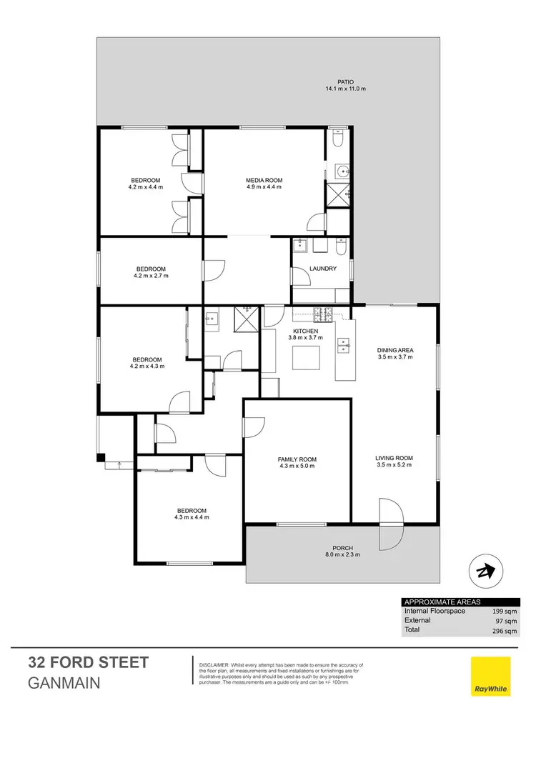 Floorplan of Homely house listing, 32 Ford Street, Ganmain NSW 2702