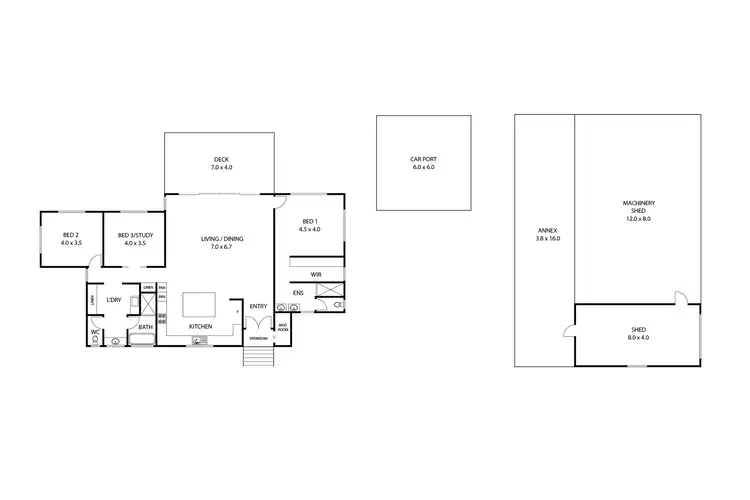 Floorplan of Homely rural property listing, 164 Byers Road, Crows Nest QLD 4355