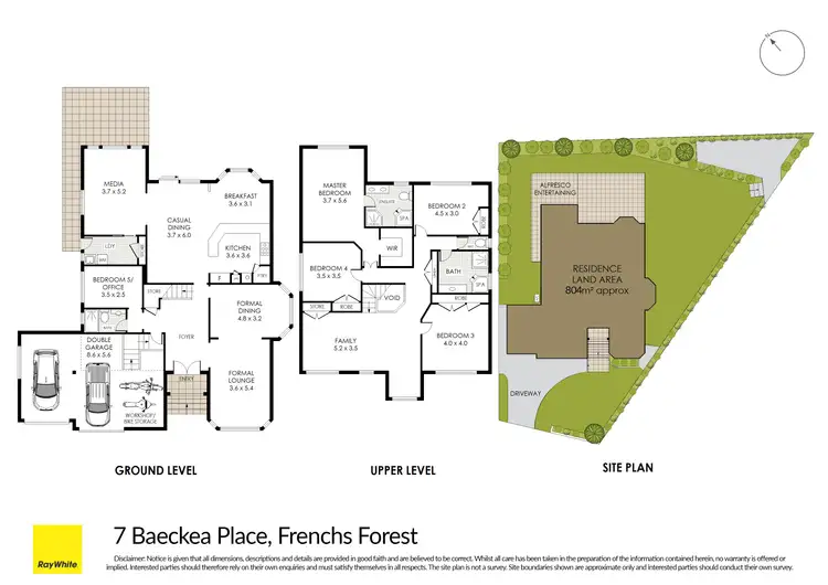 Floorplan of Homely house listing, 7 Baeckea Place, Frenchs Forest NSW 2086