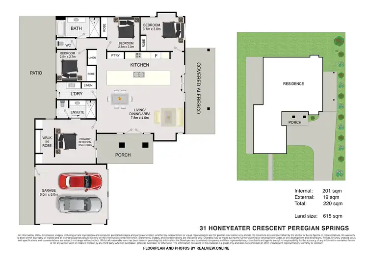 Floorplan of Homely house listing, 31 Honeyeater Crescent, Peregian Springs QLD 4573