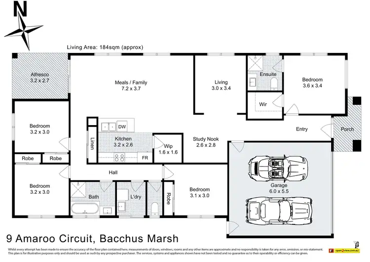 Floorplan of Homely house listing, 9 Amaroo Circuit, Bacchus Marsh VIC 3340
