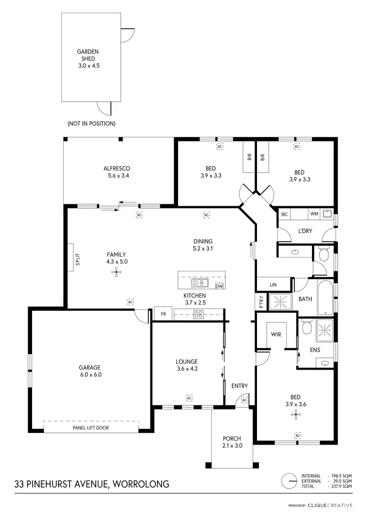 Floorplan of Homely house listing, 33 Pinehurst Drive, Worrolong SA 5291