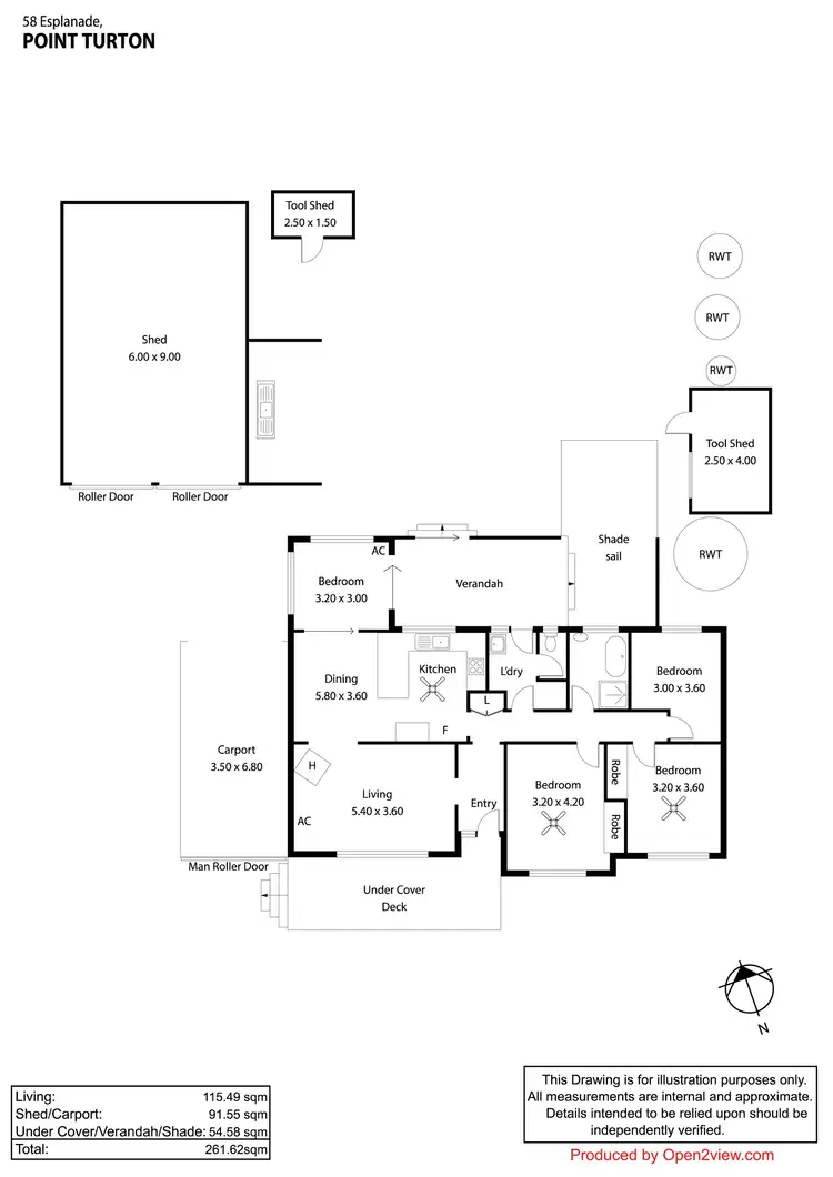 Floorplan of Homely house listing, 58 Esplanade, Hardwicke Bay SA 5575