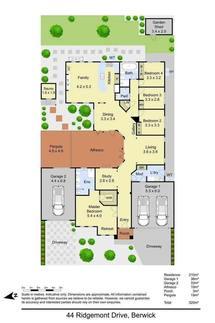 Floorplan of Homely house listing, 44 Ridgemont Drive, Berwick VIC 3806