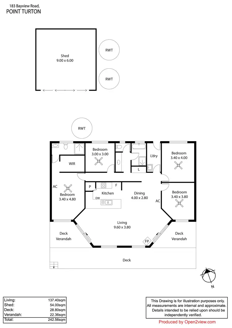 Floorplan of Homely house listing, 183 Bayview Road, Point Turton SA 5575