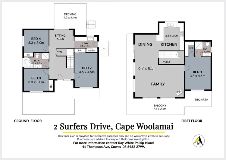 Floorplan of Homely house listing, 2 Surfers Drive, Cape Woolamai VIC 3925
