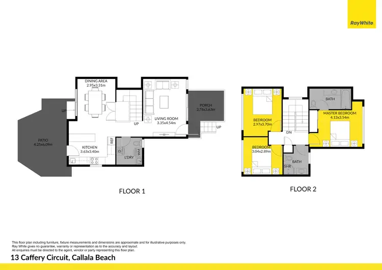 Floorplan of Homely house listing, 13 Caffery Circuit, Callala Beach NSW 2540