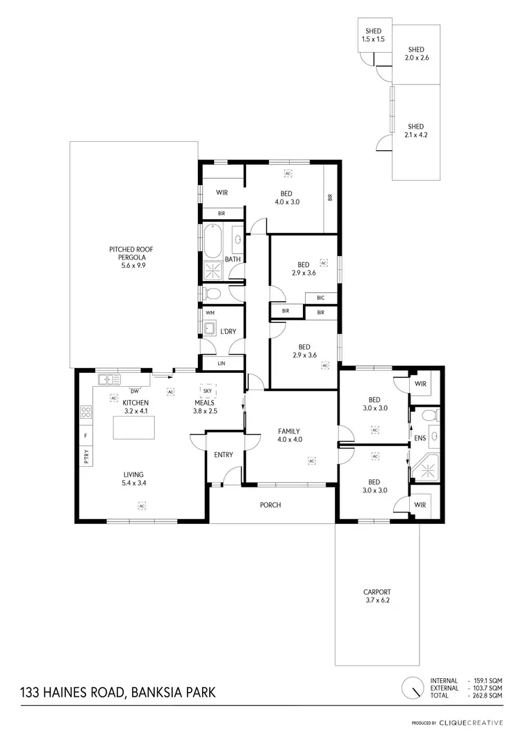 Floorplan of Homely house listing, 133 Haines Road, Banksia Park SA 5091