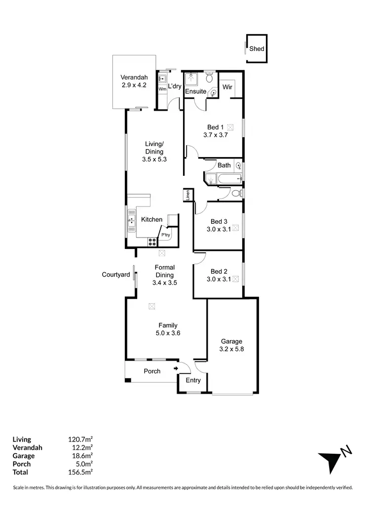 Floorplan of Homely house listing, 35 Dalrymple Way, Greenwith SA 5125