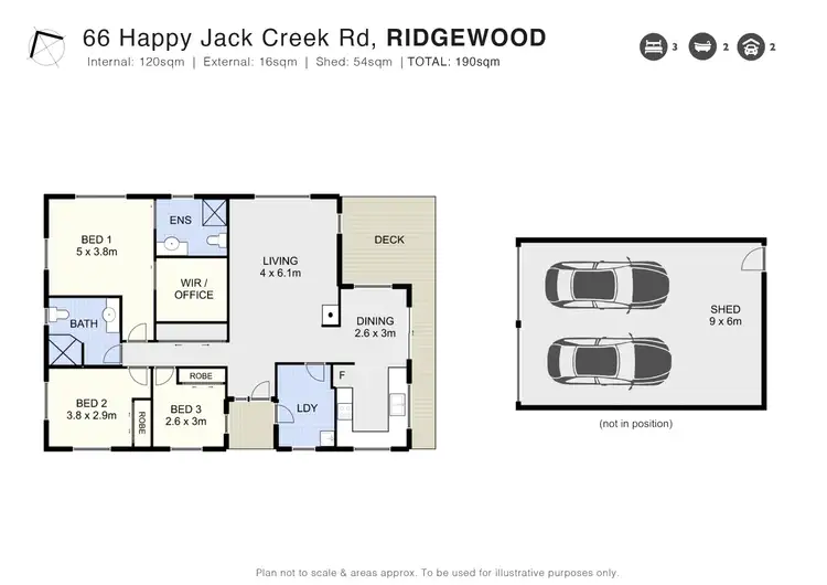 Floorplan of Homely rural property listing, 66 Happy Jack Creek Road, Ridgewood QLD 4563