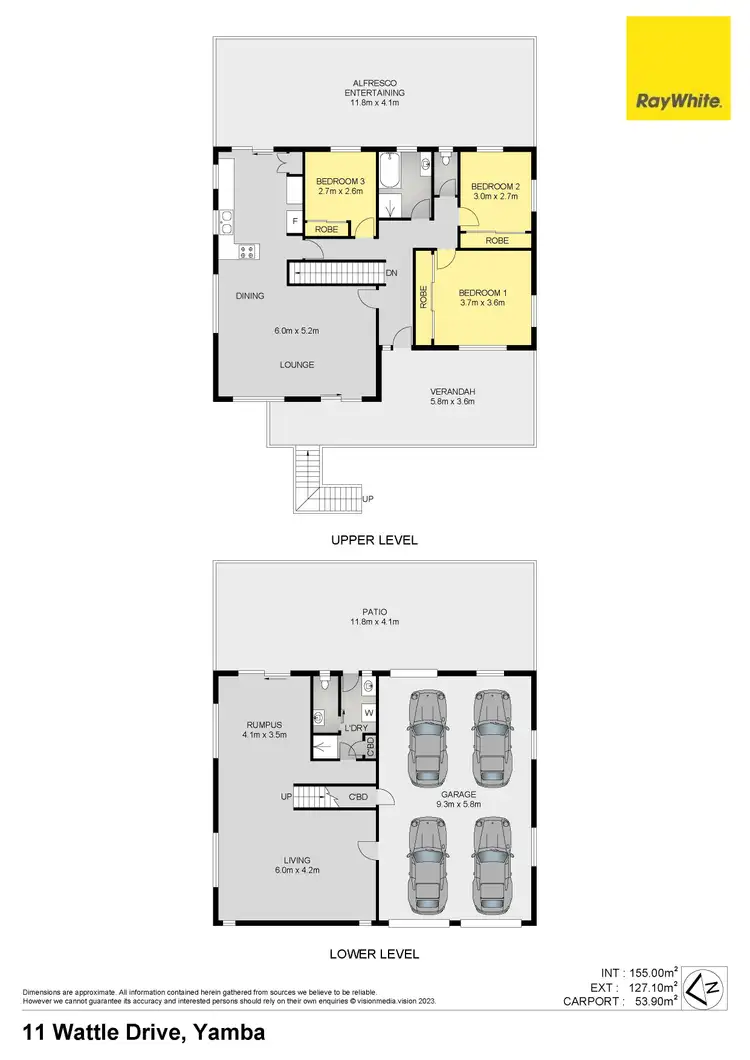 Floorplan of Homely house listing, 11 Wattle Drive, Yamba NSW 2464