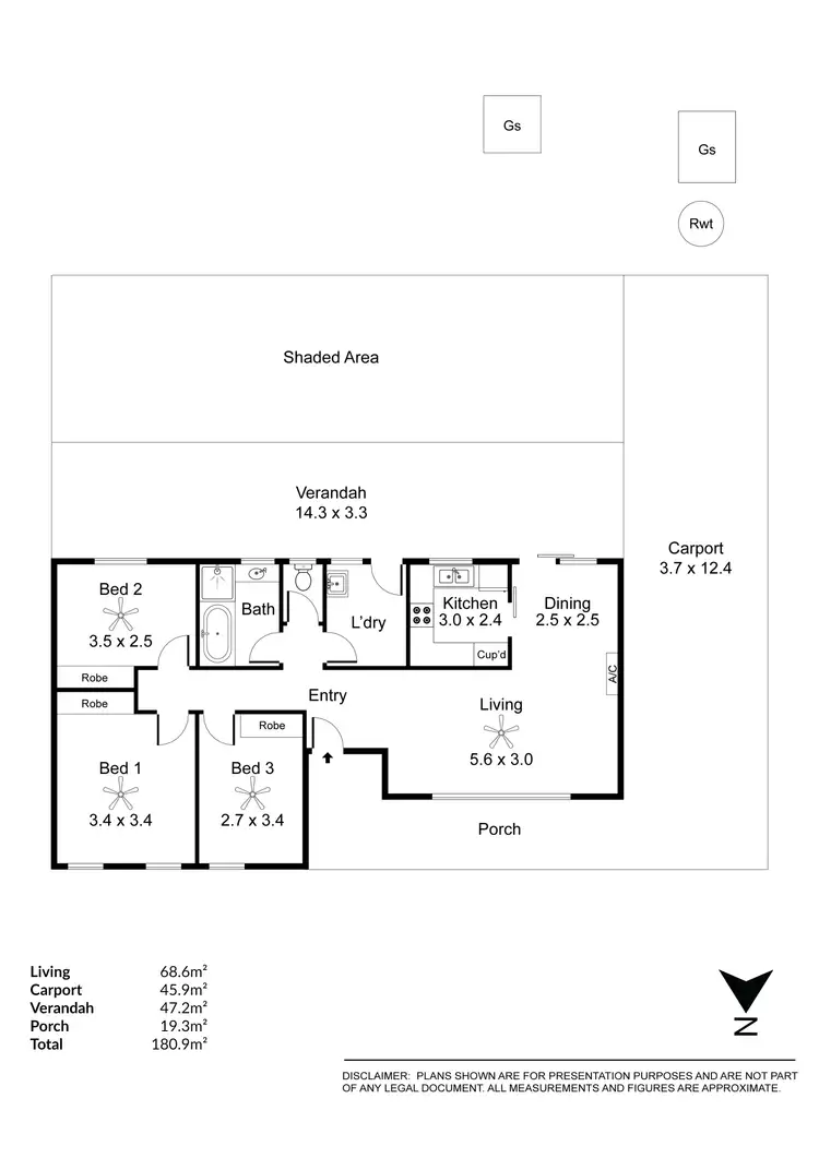 Floorplan of Homely house listing, 85 Redward Avenue, Greenacres SA 5086