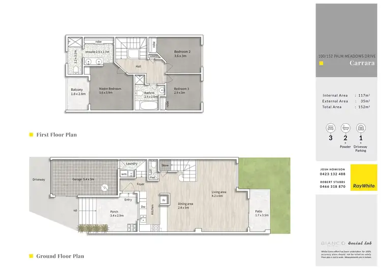 Floorplan of Homely townhouse listing, 100/152 Palm Meadows Drive, Carrara QLD 4211