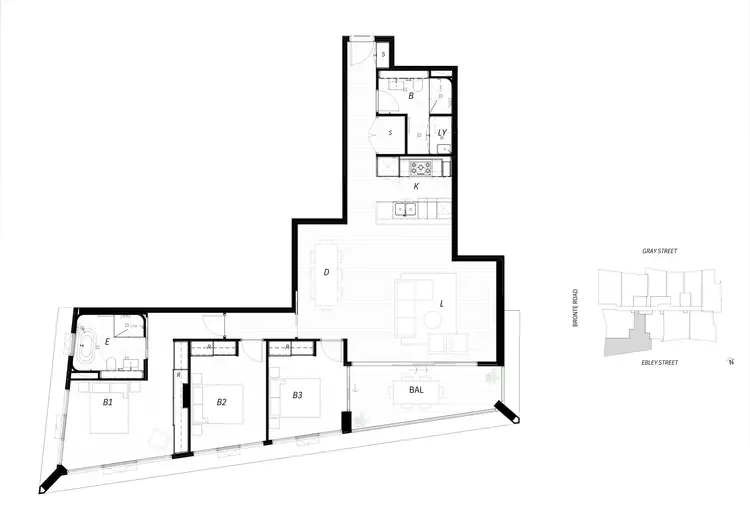 Floorplan of Homely apartment listing, 310/9 Gray Street, Bondi Junction NSW 2022