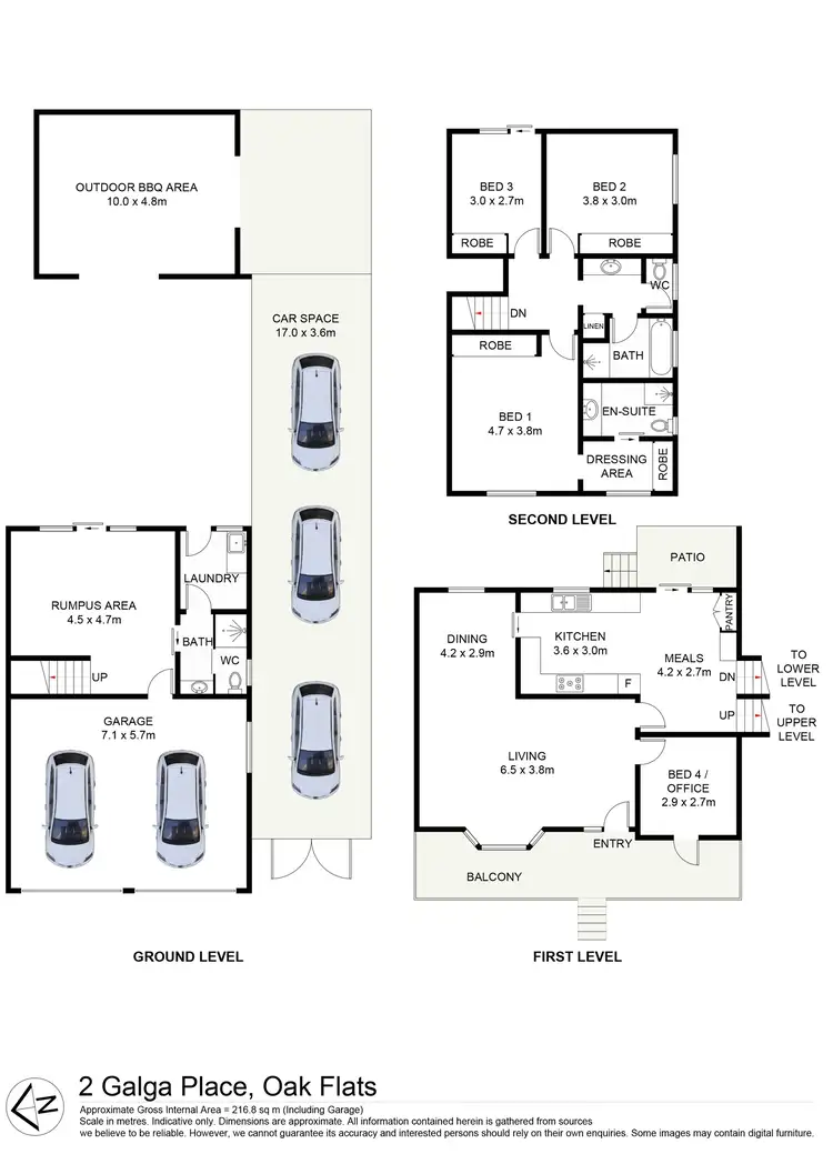 Floorplan of Homely house listing, 2 Galga Place, Oak Flats NSW 2529