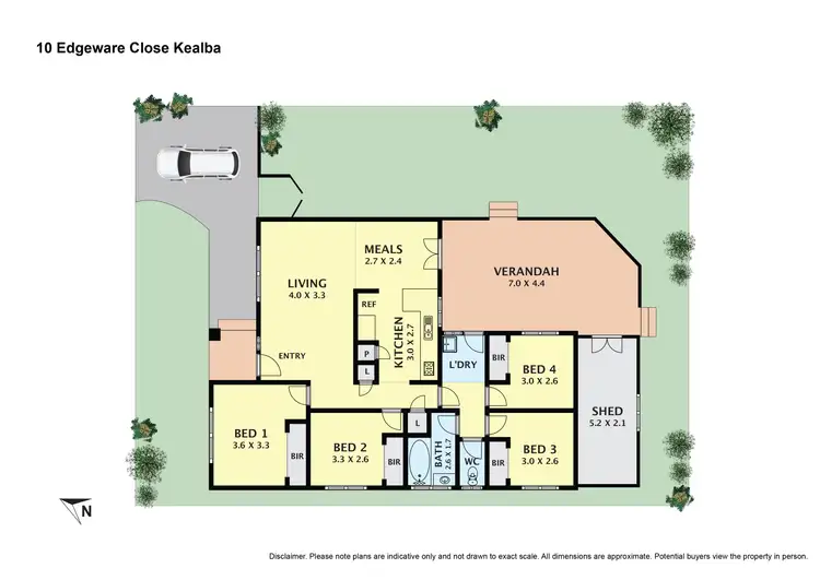 Floorplan of Homely house listing, 10 Edgeware Close, Kealba VIC 3021
