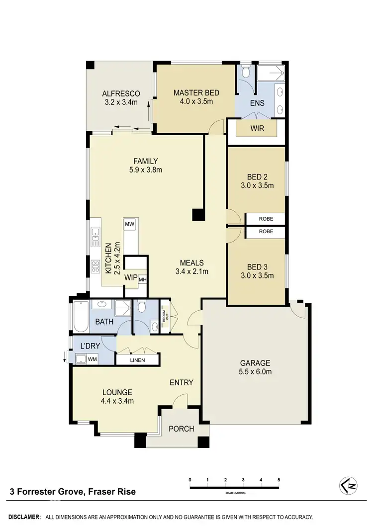 Floorplan of Homely house listing, 3 Forrester Grove, Fraser Rise VIC 3336