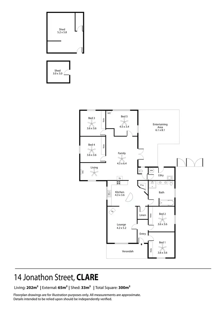Floorplan of Homely house listing, 14 Jonathon Street, Clare SA 5453