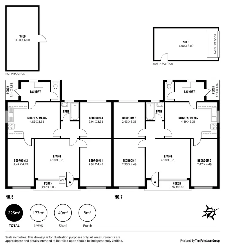 Floorplan of Homely house listing, 5 & 7 Arkaba Street, Taperoo SA 5017