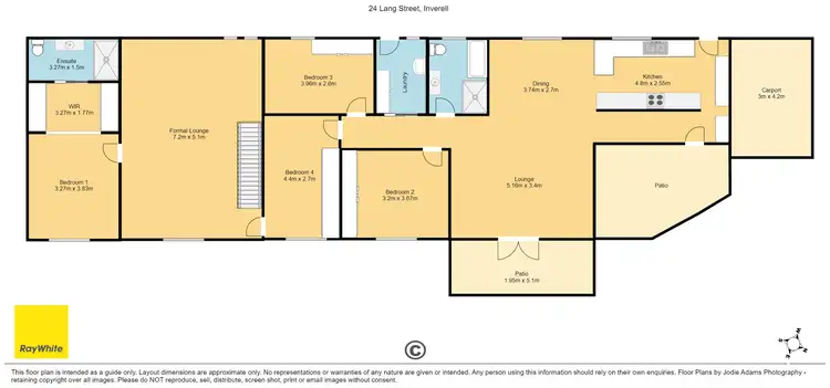 Floorplan of Homely house listing, 24 Lang Street, Inverell NSW 2360