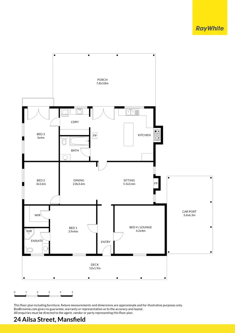 Floorplan of Homely house listing, 24 Ailsa Street, Mansfield VIC 3722