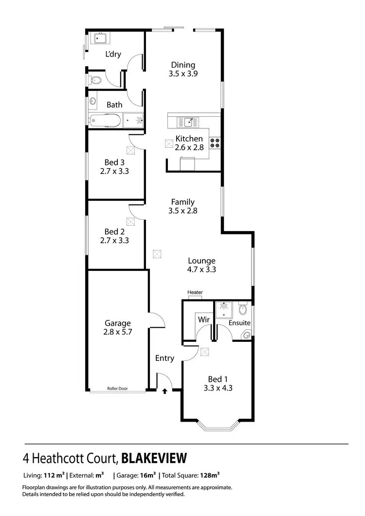 Floorplan of Homely house listing, 4 Heathcott Court, Blakeview SA 5114